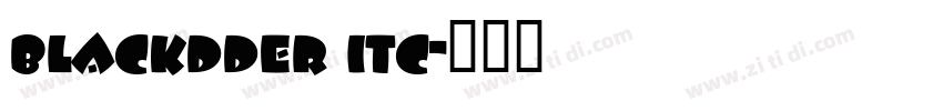 blackdder itc字体转换